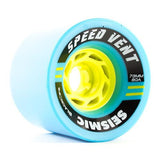 Seismic Longboard Wheels: Speed Vent 73mm 80a Blue