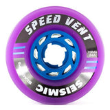 Seismic Longboard Wheels: Speed Vent 73mm 84a Purple