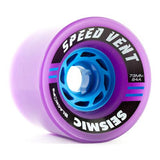 Seismic Longboard Wheels: Speed Vent 73mm 84a Purple