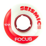 Seismic Skateboard Wheels: Focus 55mm 101a Red