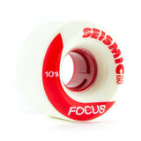 Seismic Skateboard Wheels: Focus 55mm 101a Red