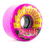 Divine Longboard Wheels: City Slashers 64mm 94a Purple Wheels- Edge Boardshop