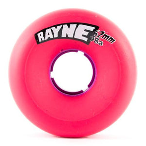 Rayne Longboard Wheels: Envy 62mm 98a Round Purple Core Wheels- Edge Boardshop