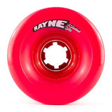 Rayne Longboard Wheels: Envy 70mm 80a Round Red Core Wheels- Edge Boardshop