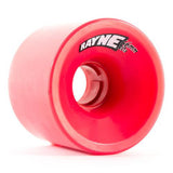 Rayne Longboard Wheels: Greed 66mm 80a Square Red Core Wheels- Edge Boardshop