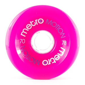 Metro Wheels: Motion 70mm 78a Magenta Wheels- Edge Boardshop