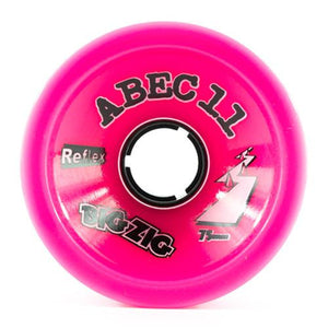 ABEC11 Longboard Wheels: Big Zigs Reflex 75mm 77a Pink Wheels- Edge Boardshop