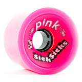 Pink Longboard Wheels:  SickSicks 66mm 78a Wheels- Edge Boardshop