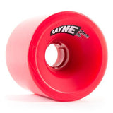 Rayne Longboard Wheels: Greed 70mm 80a Square Red Core Wheels- Edge Boardshop