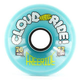 Cloud Ride Wheels: Freeride 70mm 77a Powder Wheels- Edge Boardshop