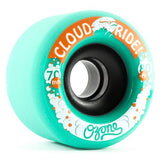 Cloud Ride Wheels: Ozone 70mm 80a Green Wheels- Edge Boardshop