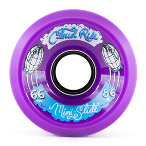 Cloud Ride Wheels: Mini Slide 66mm 86a Purple Wheels- Edge Boardshop