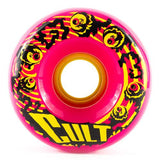 Cult Longboard Wheels: Cult Classic 70mm 80a Magenta Wheels- Edge Boardshop