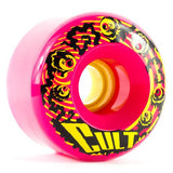 Cult Longboard Wheels: Cult Classic 70mm 80a Magenta Wheels- Edge Boardshop