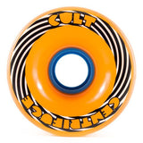 Cult Longboard Wheels: Cult Centrifuge 71mm 85a Orange Wheels- Edge Boardshop