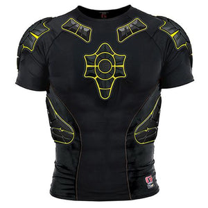 G-Form Protective Gear: Pro-X Compression Shirt Black/Yellow Compression Shirts- Edge Boardshop