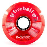 Fireball Longboard Wheels: Incendo 70mm 84a Red Wheels- Edge Boardshop