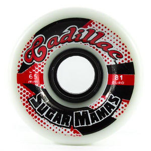 Cadillac Longboard Wheels: Sugar Mamas 65mm 81a Wheels- Edge Boardshop