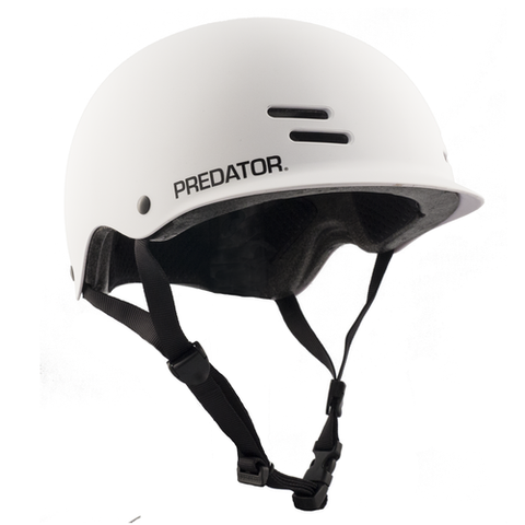 Predator Helmet: FR7 Certified Half Shell White Helmets Half Shell- Edge Boardshop