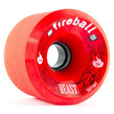 Fireball Longboard Wheels: Beast 76mm 84a Red Wheels- Edge Boardshop