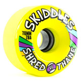 Sector 9 Longboard Wheels: Skiddles 70mm 78a Yellow