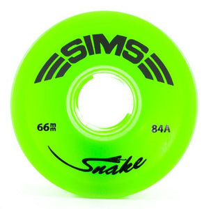 Sims Skateboard Wheels: Street Snake 66mm 84a Green