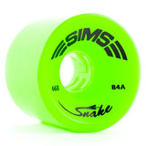 Sims Skateboard Wheels: Street Snake 66mm 84a Green