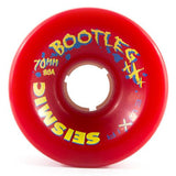 Seismic Longboard Wheels: Bootleg Freeride 70mm 80a Red