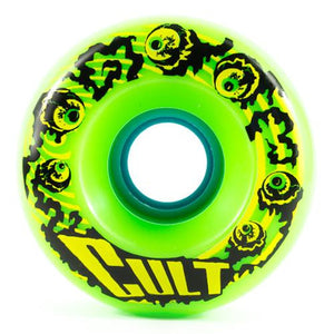 Cult Longboard Wheels: Cult Classic 70mm 80a Green Wheels- Edge Boardshop