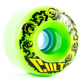 Cult Longboard Wheels: Cult Classic 70mm 80a Green Wheels- Edge Boardshop