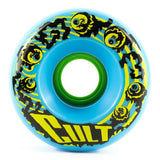 Cult Longboard Wheels: Cult Classic 70mm 80a Blue Wheels- Edge Boardshop