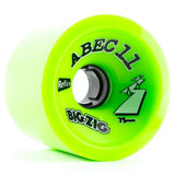 ABEC11 Longboard Wheels: Big Zigs Reflex 75mm 80a Green Wheels- Edge Boardshop