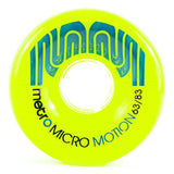 Metro Wheels: Micro Motion 63mm 83a Green Wheels- Edge Boardshop