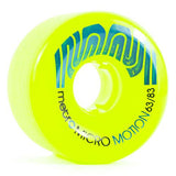 Metro Wheels: Micro Motion 63mm 83a Green Wheels- Edge Boardshop