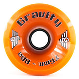 Gravity Longboard Wheels: Hi-Grade 76mm 80a Orange Wheels- Edge Boardshop