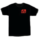 Rad T Shirt: Logo Black T Shirts- Edge Boardshop