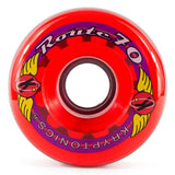 Kryptonics Wheels:  Route 70 70mm 78a Clear Red Wheels- Edge Boardshop