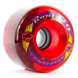 Kryptonics Wheels:  Route 70 70mm 78a Clear Red Wheels- Edge Boardshop