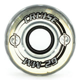 Kryptonics Wheels:  Cruise 62mm Clear Wheels- Edge Boardshop