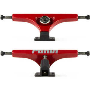 Ronin Trucks: Cast Red Hanger Black Base Plates Trucks- Edge Boardshop