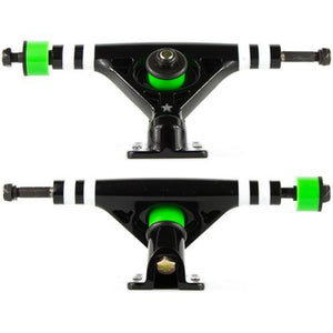 ABEC 11 Trucks: Attack Black Star RKP 160mm 45 Degree Trucks- Edge Boardshop