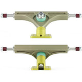 PNL Precision Trucks: PNL Joey 165mm Bronze/Yellow 40 Degree Trucks- Edge Boardshop