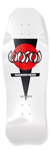 Hosoi Skateboard Deck: Hammerhead OG White Boards- Edge Boardshop