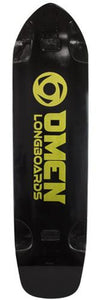 Omen Longboards Deck: Sugar 39 Black Gold LTD Boards- Edge Boardshop