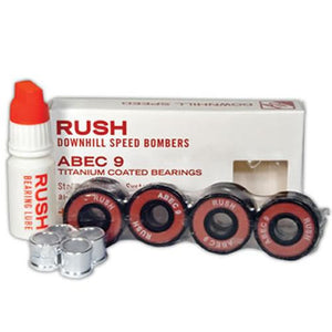 Rush Bearings: Speed Bomber Titanium Abec 9 Bearings- Edge Boardshop