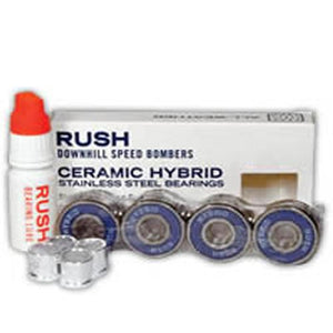 Rush Bearings: Speed Bomber Hybrid Ceramic Bearings- Edge Boardshop