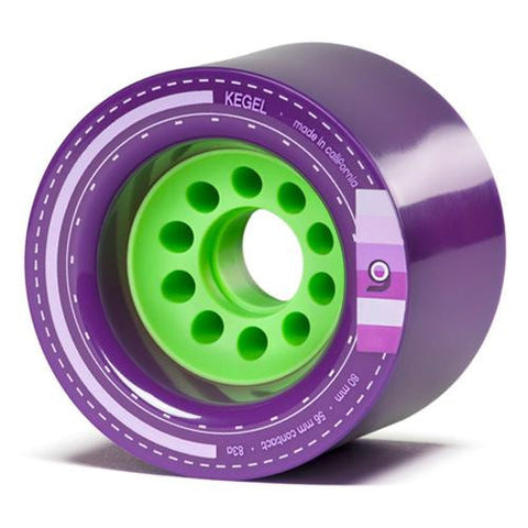 Orangatang Longboard Wheels: Kegel 80mm 83a Purple Wheels- Edge Boardshop