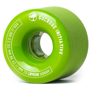 Arbor Longboard Wheels: Bogart 61mm 82a Green Wheels- Edge Boardshop