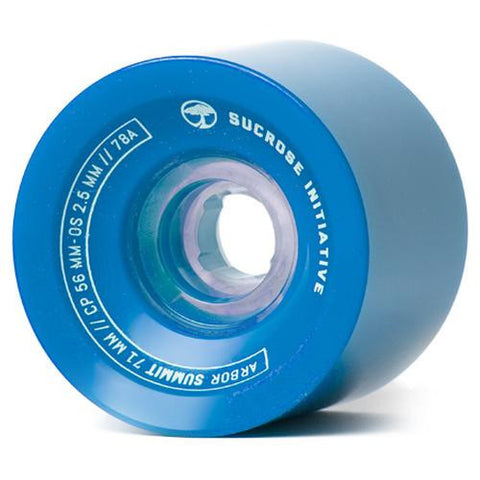 Arbor Longboard Wheels: Summit 71mm 78a Blue Wheels- Edge Boardshop