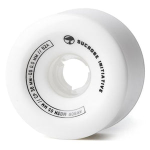 Arbor Longboard Wheels: Mosh 65mm 82a White Wheels- Edge Boardshop